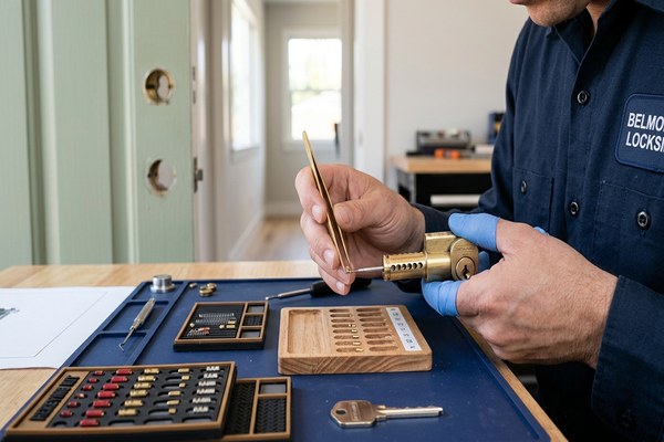 Lock rekeying service for Belmont CA home