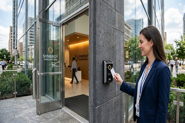 Access control installation for Belmont CA business park